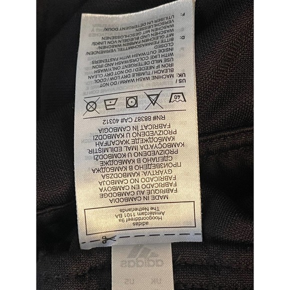 Mens Adidas Joggers Side Stripe Size Small - High Rise Joggers Pants - Picture 8 of 9